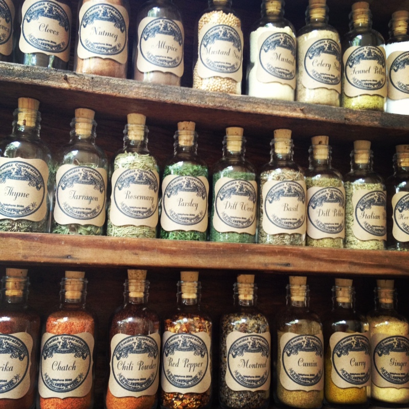 Vintage Apothecary Spice Bottles